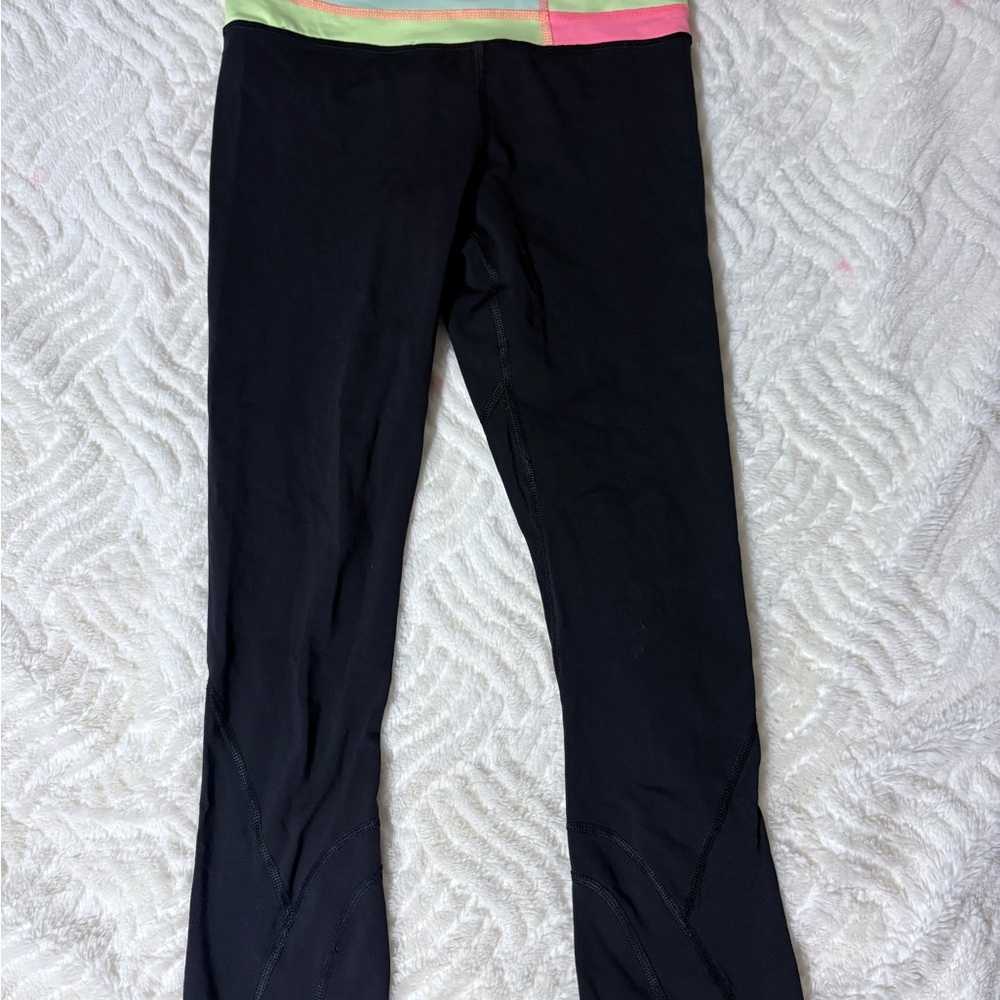 Lululemon Athletica Black and Pink Leggings